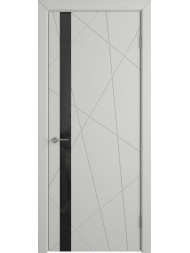 Межкомнатная дверь эмаль FLITTA BLACK GLOSS светло серая